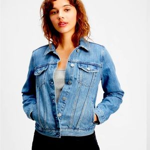 Icon Denim Jacket With Washwell-NWT
